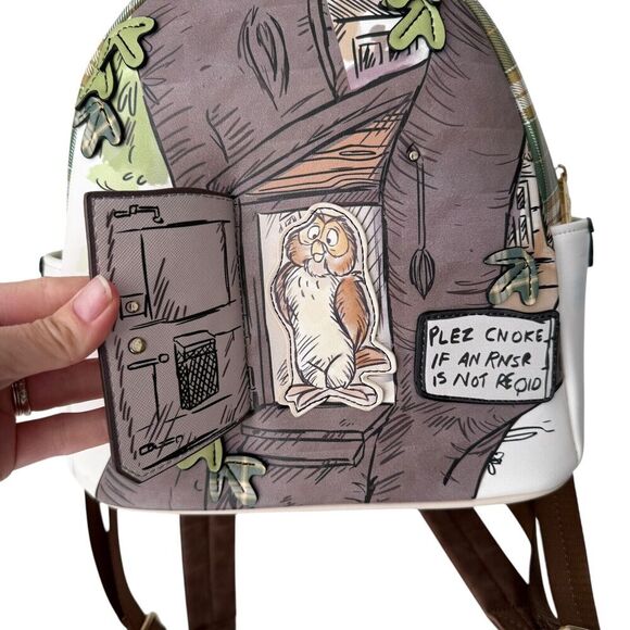 Disney Backpack Winnie the Pooh Danielle Nicole Owl\'s House Door Plaid Mini main image 9